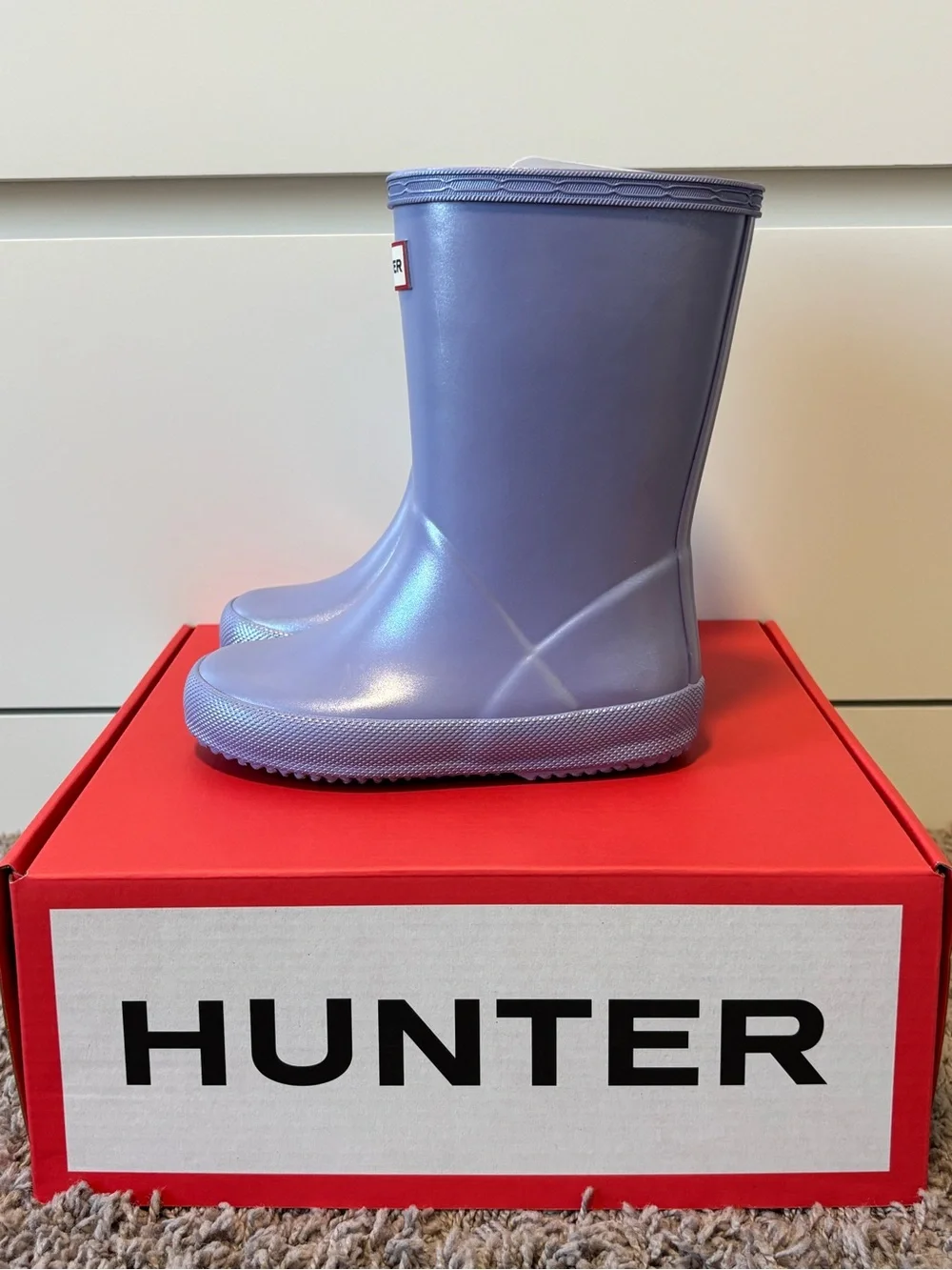 Hunter Girl's Original First Classic Nebula Rain Boots Size 8/9 (UK 7)